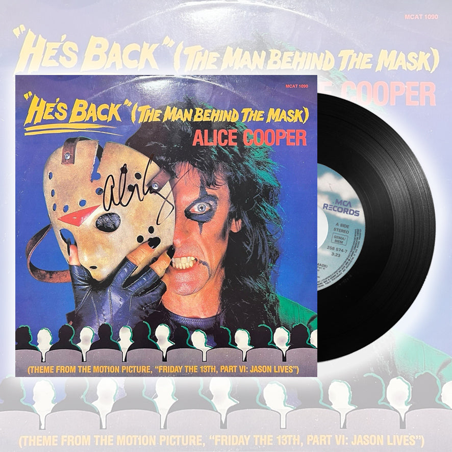 Alice Cooper ★ He's Back - The Man Behind The Mask (vinyl single - 2 variations