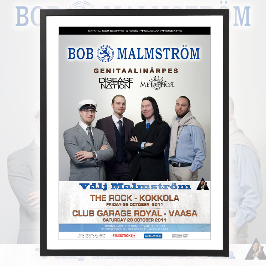 Bob Malmström ★ Finland 2011 (tour poster)
