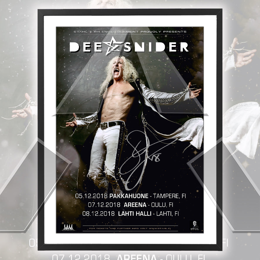 Dee Snider ★ Finland 2018 (tour poster - 3 versions)