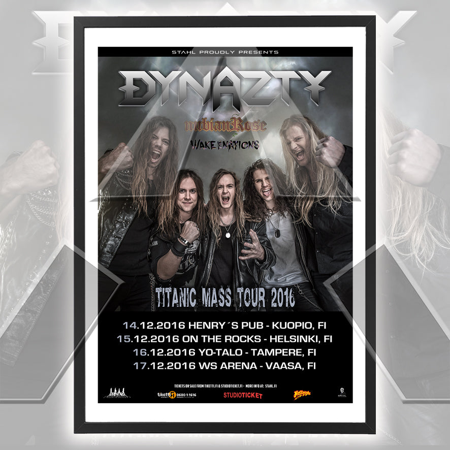 Dynazty ★ Titanic Mass Tour Finland 2016 (tour poster - 2 versions)