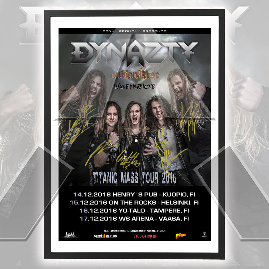 Dynazty ★ Titanic Mass Tour Finland 2016 (tour poster - 2 versions)