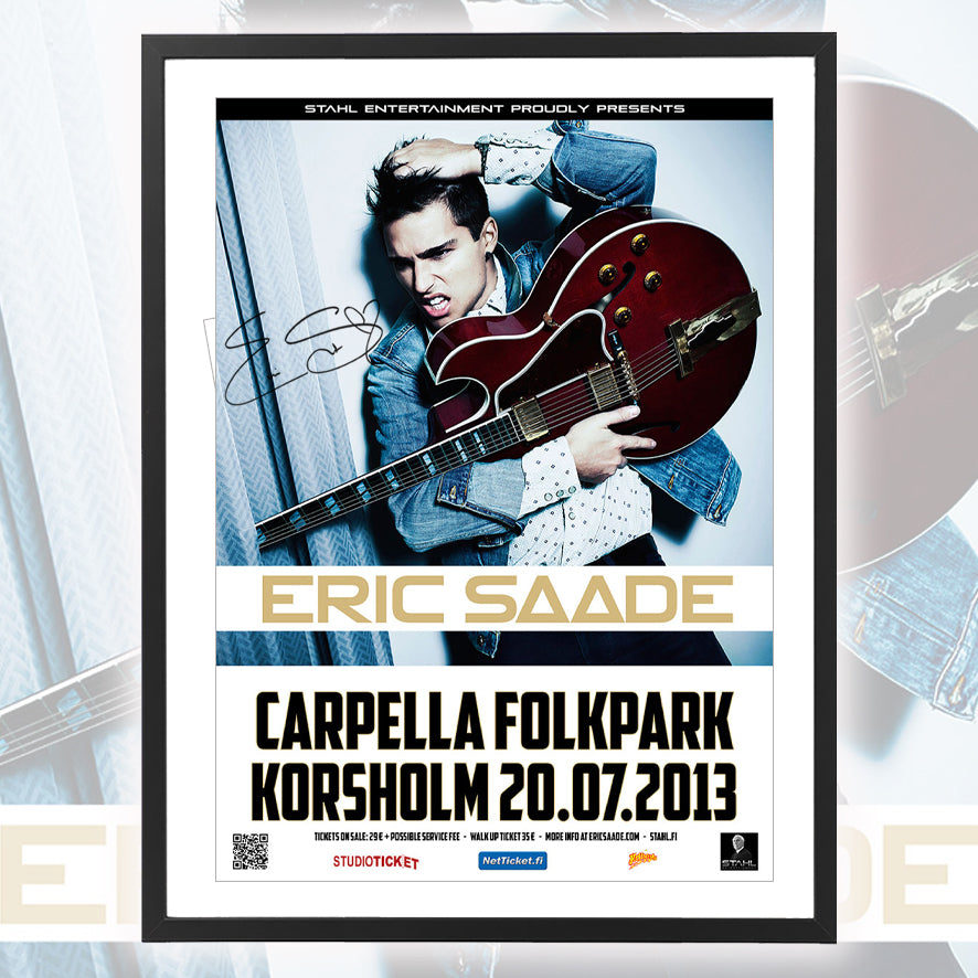 Eric Saade ★ Korsholm Finland 2013 (tour poster - 3 variations)