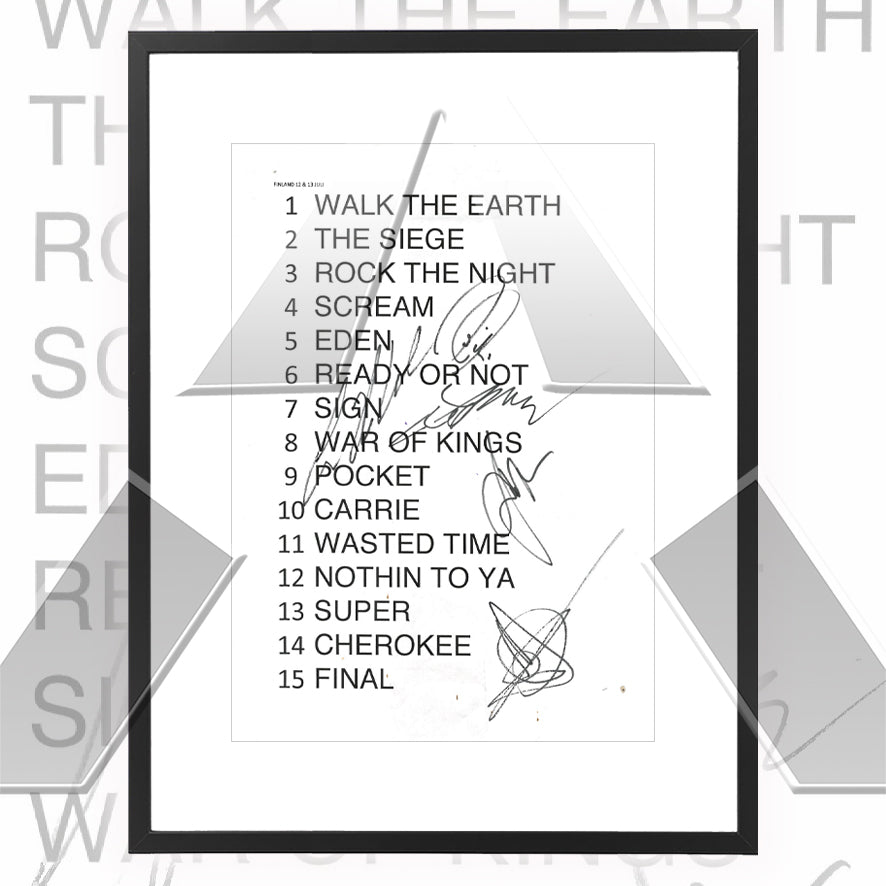 Europe ★ Finland 2019 (setlist - 2 variations)
