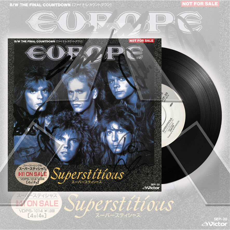Europe ★ Superstitious (vinyl single - 2 variations)