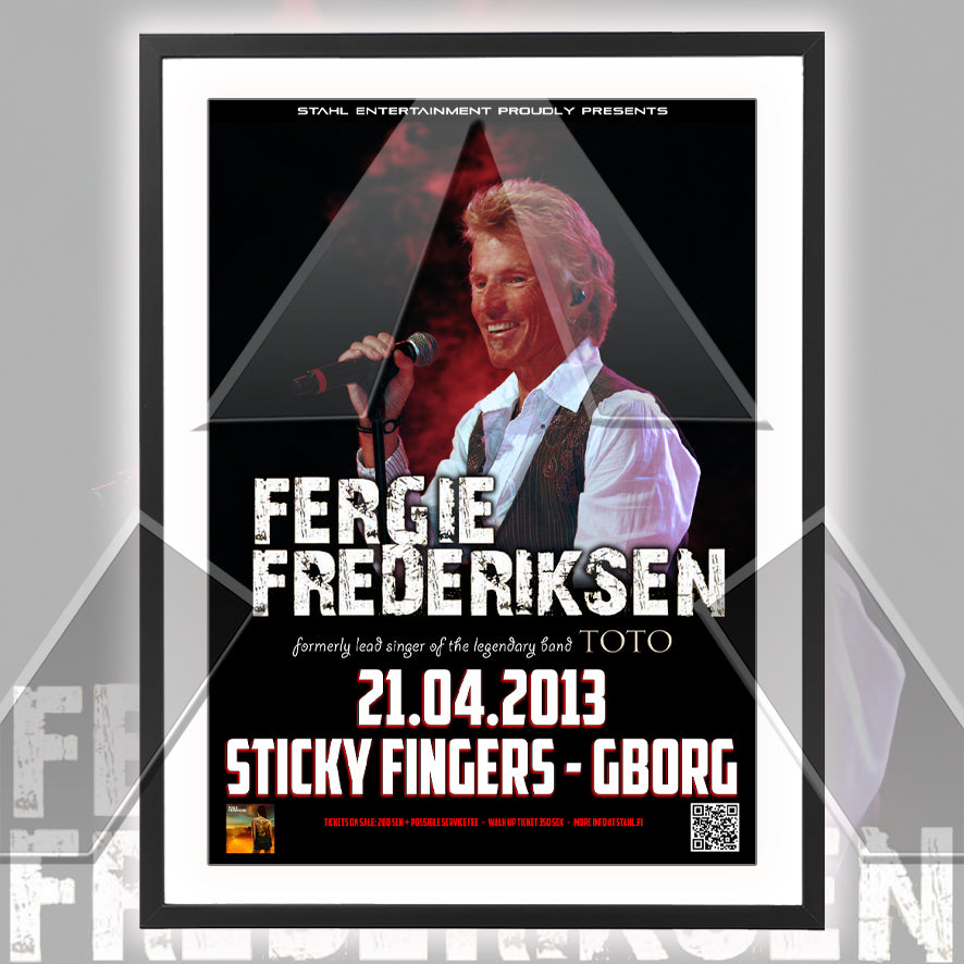 Fergie Fredriksen ★ Gothenburg Sweden 2013 (tour poster)
