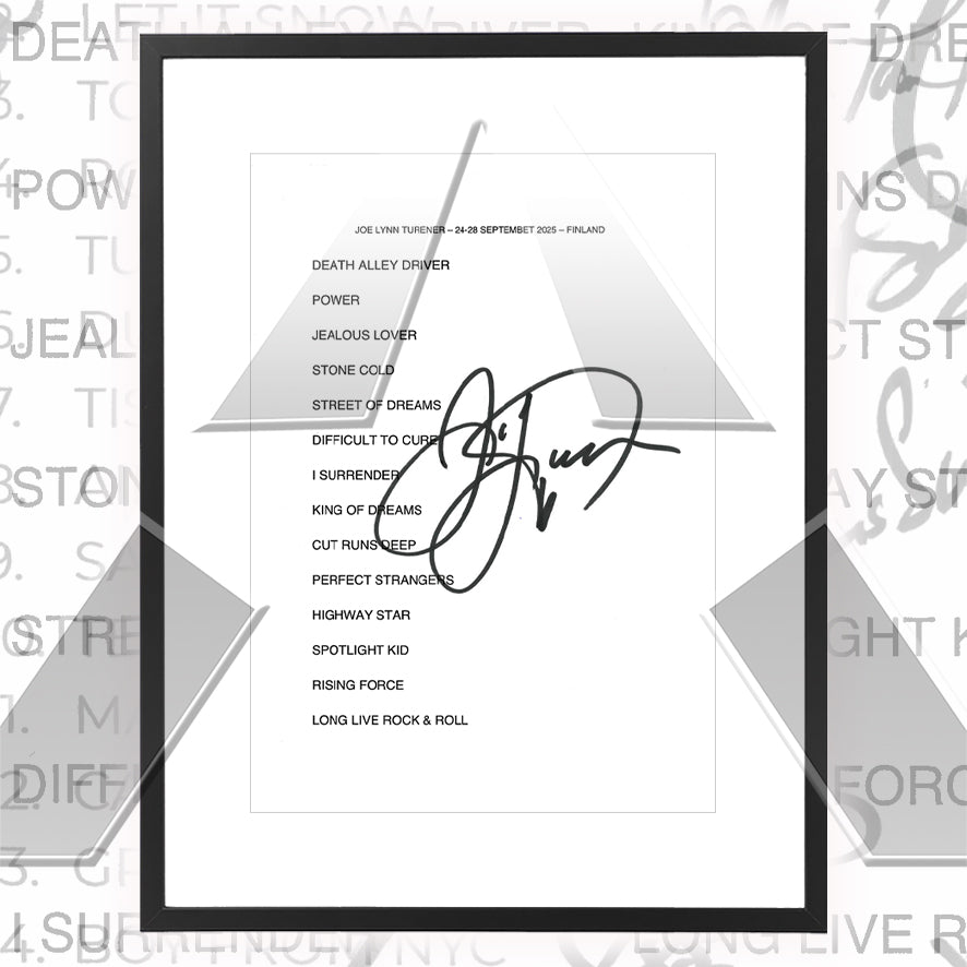 Joe Lynn Turner ★ Finland 2025 (setlist - 2 variations)