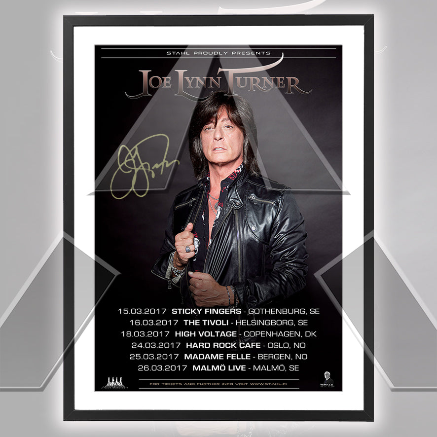 Joe Lynn Turner ★ Nordic 2017 (tour poster - 3 versions)