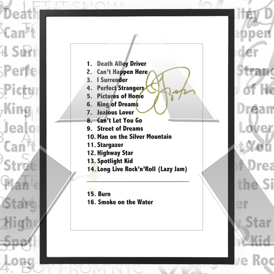 Joe Lynn Turner ★ Spain 2017 (setlist - 2 variations)