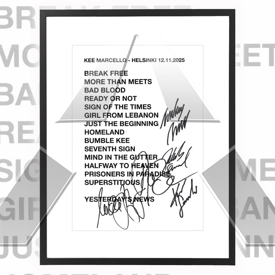 Kee Marcello ★ Helsinki Finland 2025 (setlist - 2 variations)