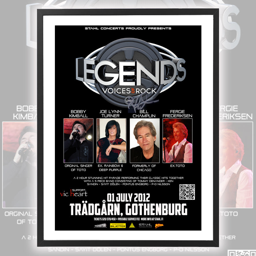 Legends - Voices of Rock ★ Gothenburg Sweden 2012 (tour poster - 5 variations)