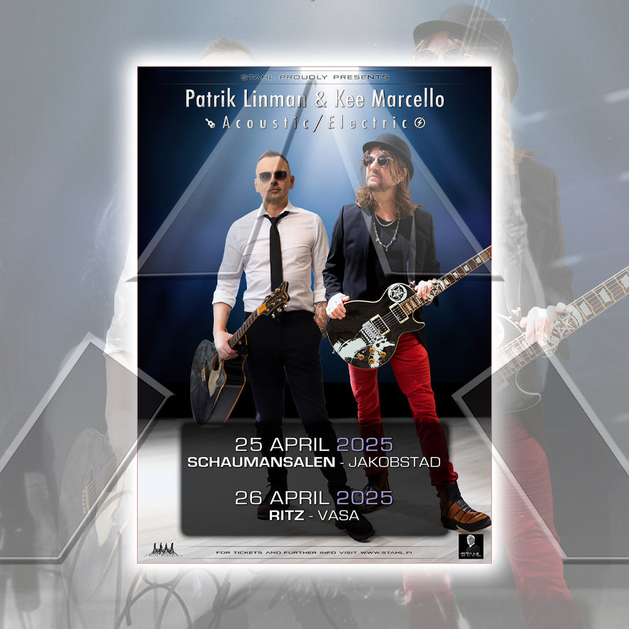 Patrik Linman & Kee Marcello ★ Acoustic/Electric Tour 2025 (tour poster - 3 versions)