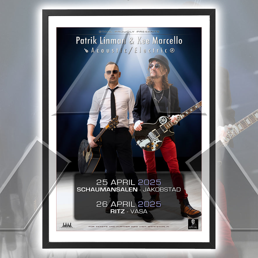 Patrik Linman & Kee Marcello ★ Acoustic/Electric Tour 2025 (tour poster - 3 versions)