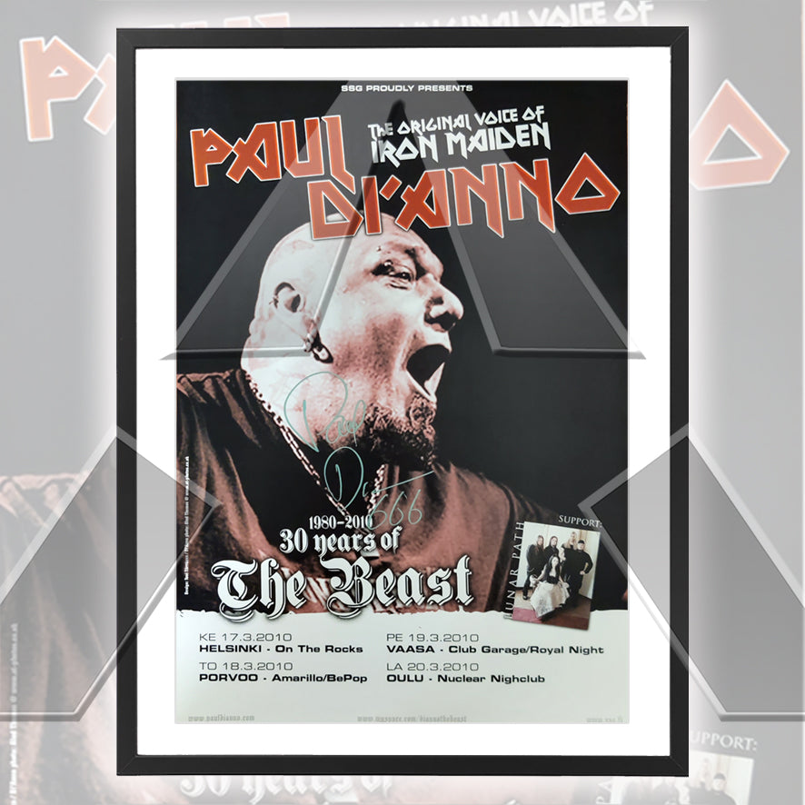 Paul Di'Anno ★ 30 Years of the Beast - Finland 2010 (tour poster - 3 variations)