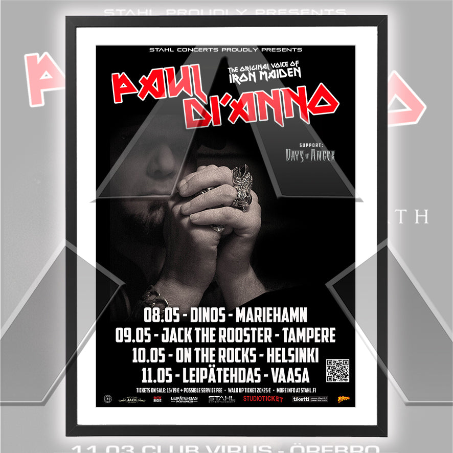 Paul Di'Anno ★ Finland 2013 (tour poster)