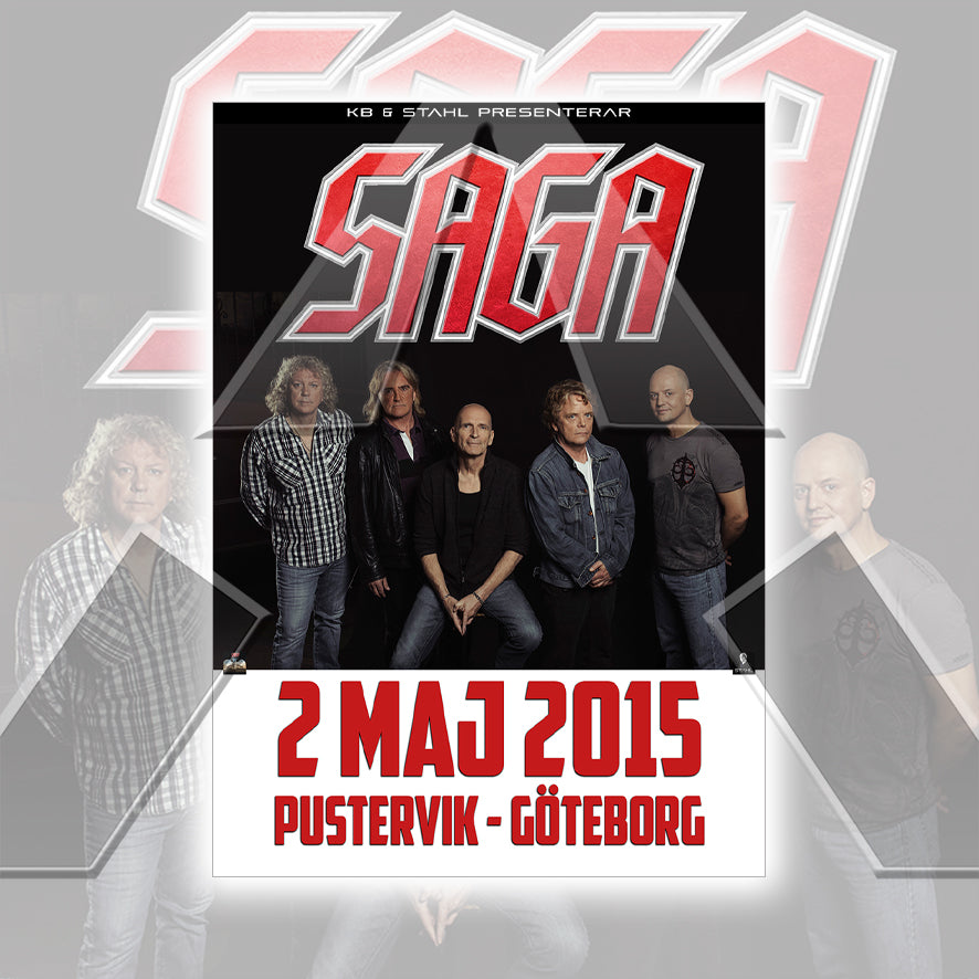 Saga ★ Gothenburg Sweden 2015 (tour poster - 2 versions)