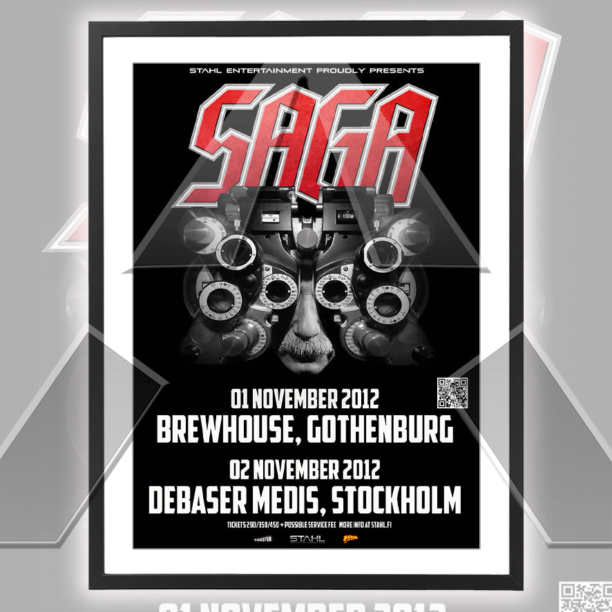 Saga ★ Gothenburg Sweden 2012 (tour poster)