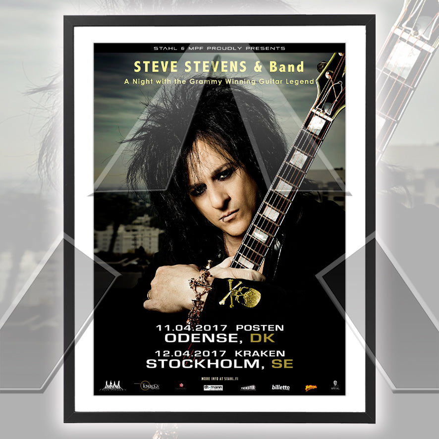 Steve Stevens ★ Scandinavia 2017 (tour poster)