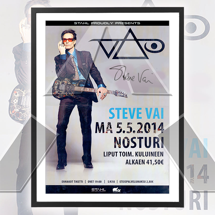 Steve Vai ★ Helsinki Finland 2014 (tour poster - 3 versions)