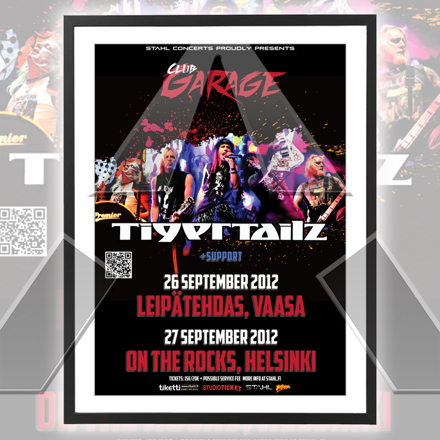 Tigertails ★ Finland 2012 (tour poster)