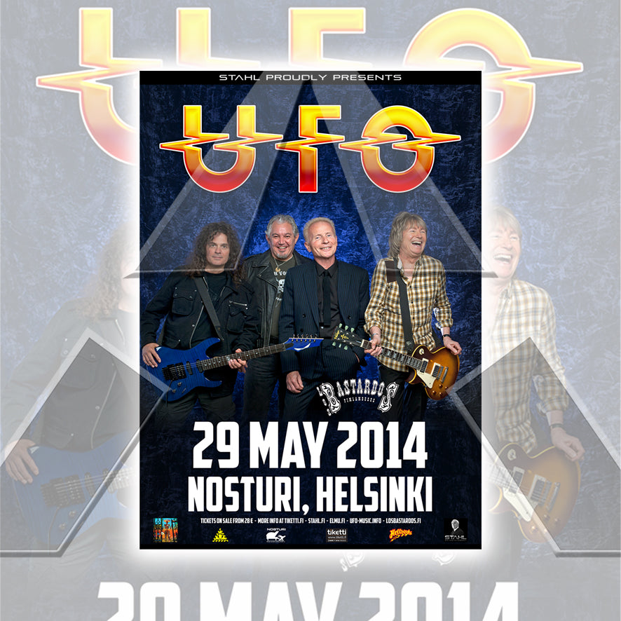 UFO ★ Helsinki Tour Poster 2014 (tour poster - 2 versions)
