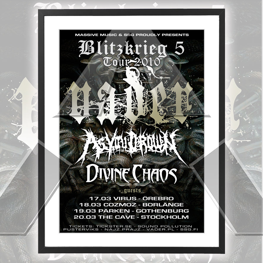 Vader ★ Sweden 2010 (tour poster)