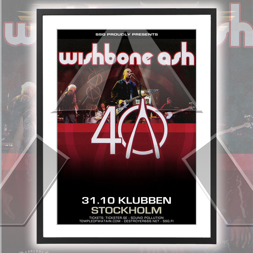Wishbone Ash ★ 40 Years Anniversary - Stockholm Sweden 2011 (tour poster)