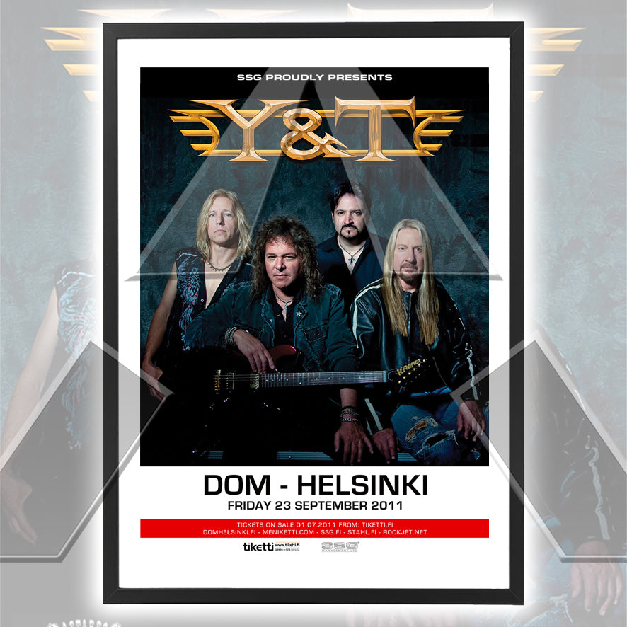 Y & T ★ Finland Tour Poster 2011 (tour poster - 2 versions)
