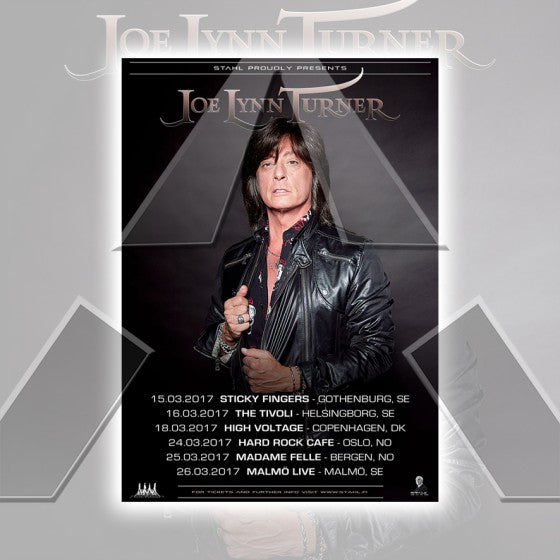 Joe Lynn Turner ★ Nordic Tour 2017 (tour poster - 2 versions)