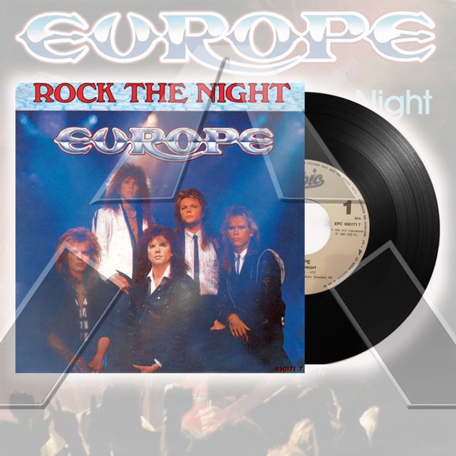 Europe ★ Rock The Night (vinyl maxi & single - 3 versions)