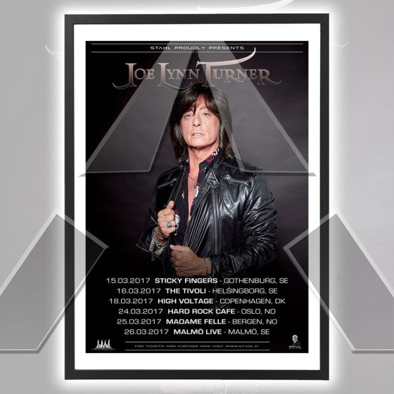 Joe Lynn Turner ★ Nordic Tour 2017 (tour poster - 2 versions)