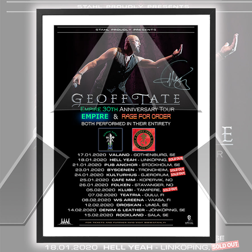 Geoff Tate ★ Empire 30th Anniversary Nordic 2020 (3 variations-S)
