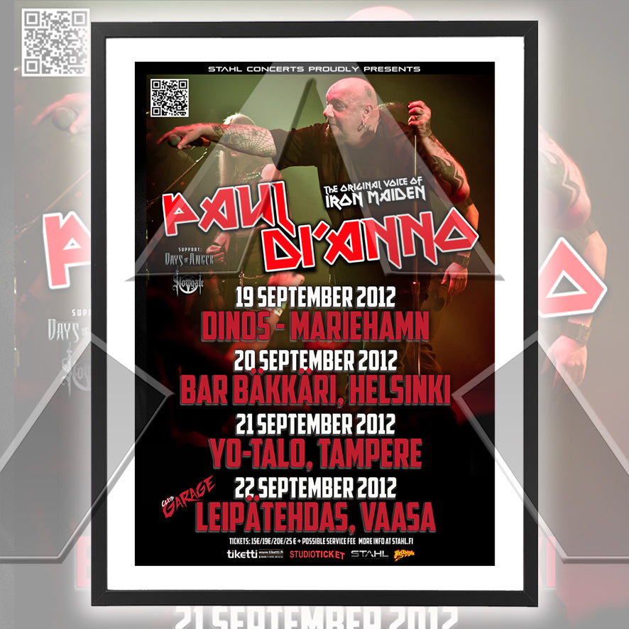 Paul Di'Anno ★ Finland 2012 (3 variations-S)