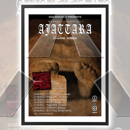 Ajattara ★ Murhat Kiertue 2011 (tour poster - 2 versions)