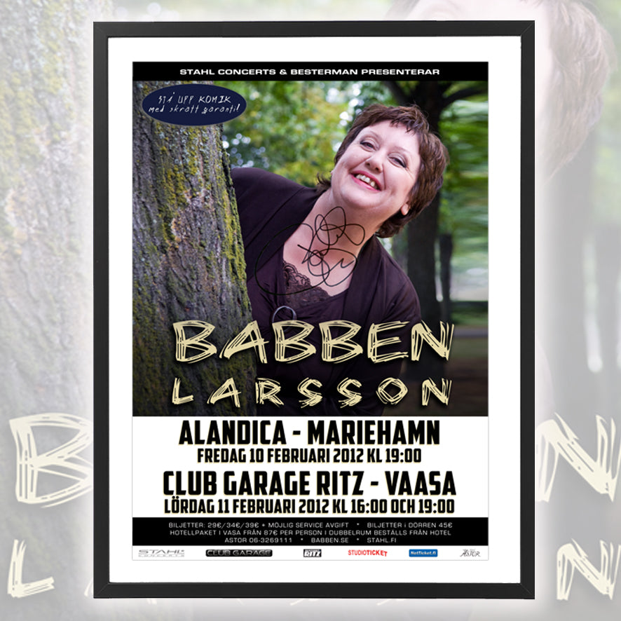 Babben Larsson ★ Finland 2012 (tour poster - 3 variations)