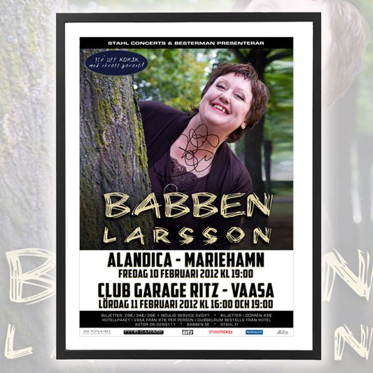 Babben Larsson ★ Finland 2012 (tour poster - 3 variations)
