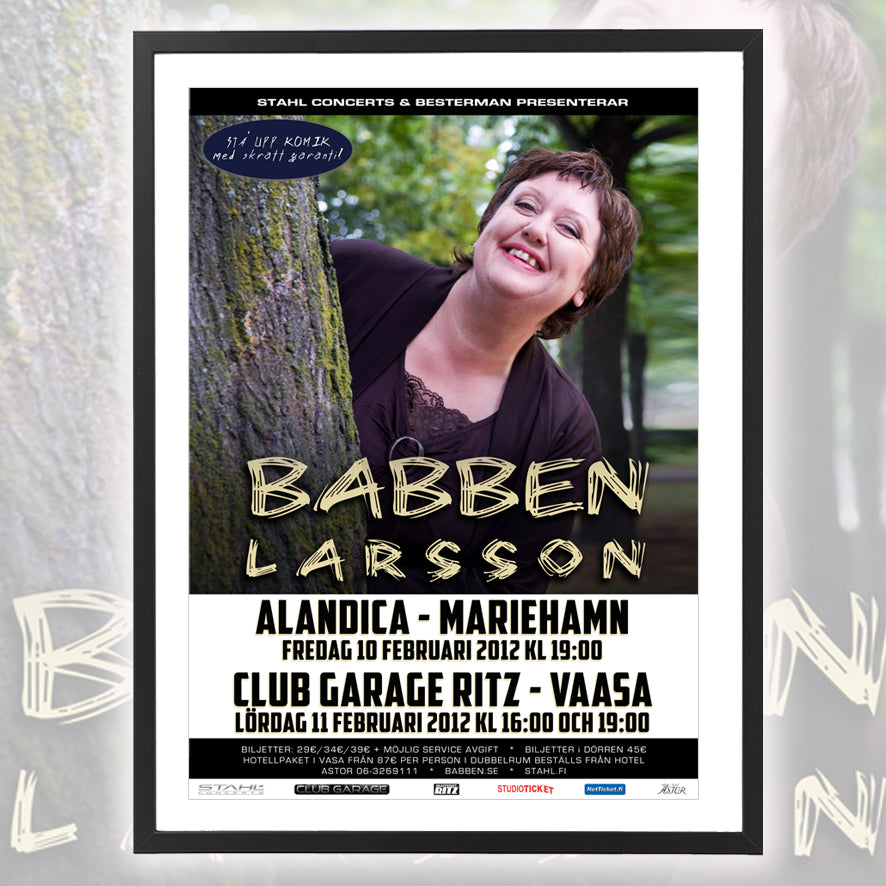 Babben Larsson ★ Finland 2012 (tour poster - 3 variations)