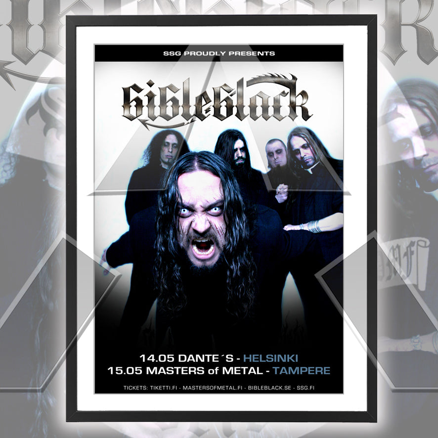 bibleblack ★ Finland 2012 (tour poster - 2 variations)