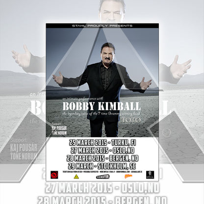 Bobby Kimball ★ An Intimate Performance 2015 (tour poster - 3 versions)