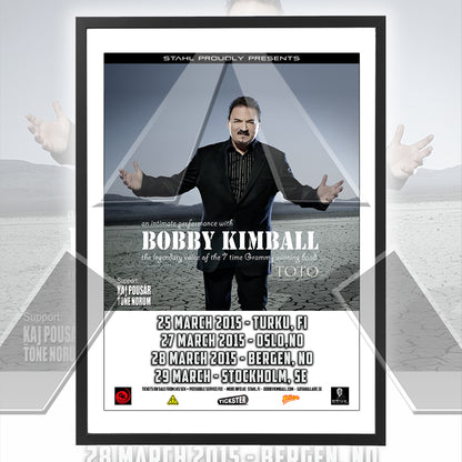 Bobby Kimball ★ An Intimate Performance 2015 (tour poster - 3 versions)