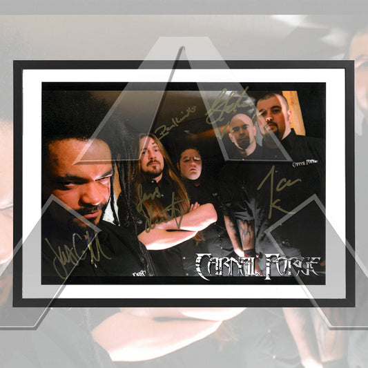 Carnal Forge ★ Testify for my Victims (signed photograph)