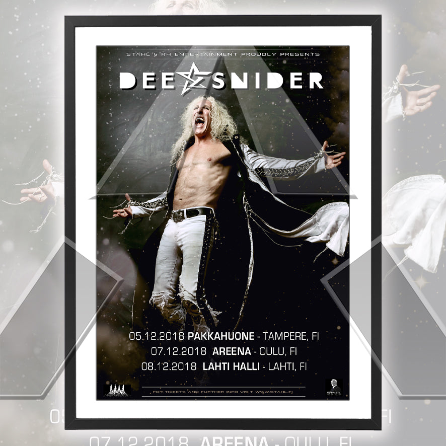 Dee Snider ★ Finland 2018 (tour poster - 3 versions)