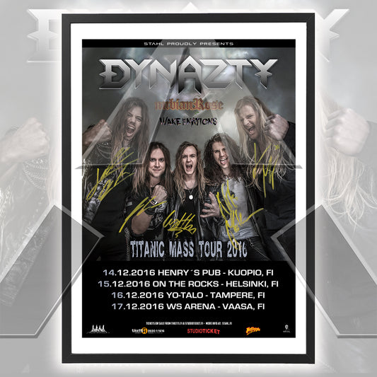 Dynazty ★ Titanic Mass Tour Finland 2016 (tour poster - 2 versions)