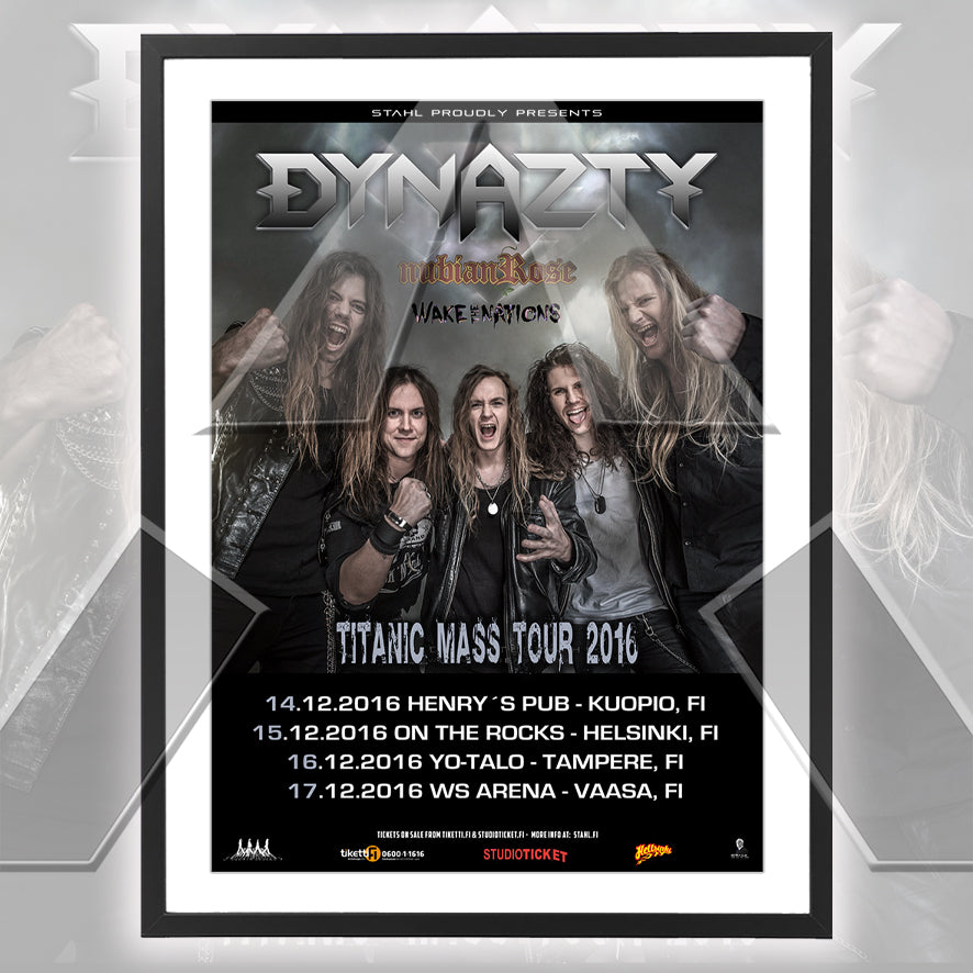 Dynazty ★ Titanic Mass Finland 2016 (tour poster - 3 variations)