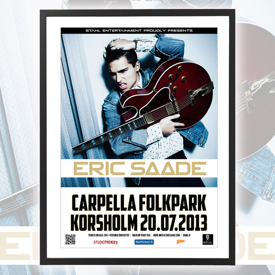 Eric Saade ★ Korsholm Finland 2013 (tour poster - 3 variations)