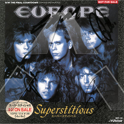 Europe ★ Superstitious (vinyl single - 2 variations)