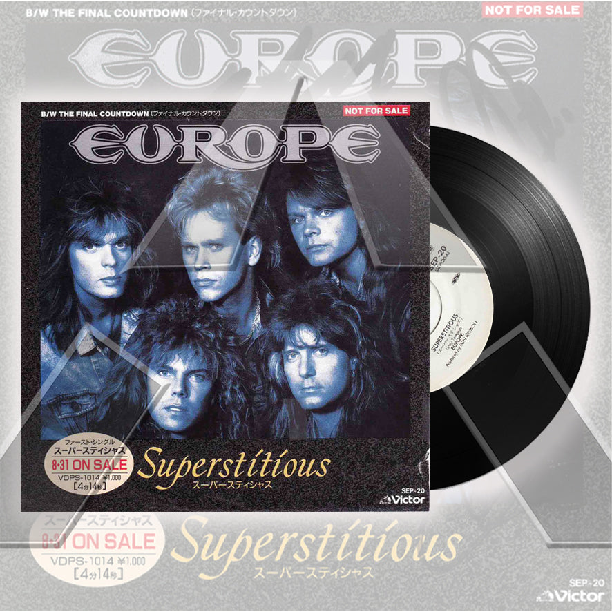 Europe ★ Superstitious (vinyl single - 2 variations)
