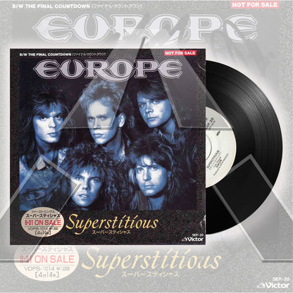 Europe ★ Superstitious (vinyl single - 2 variations)