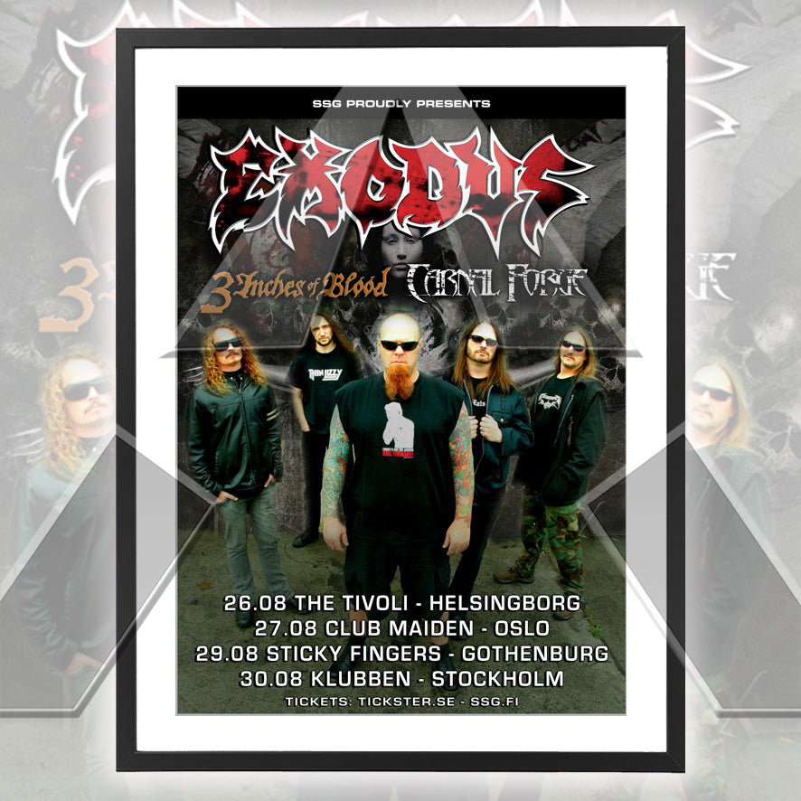 Exodus ★ Nordic 2009 (tour poster)