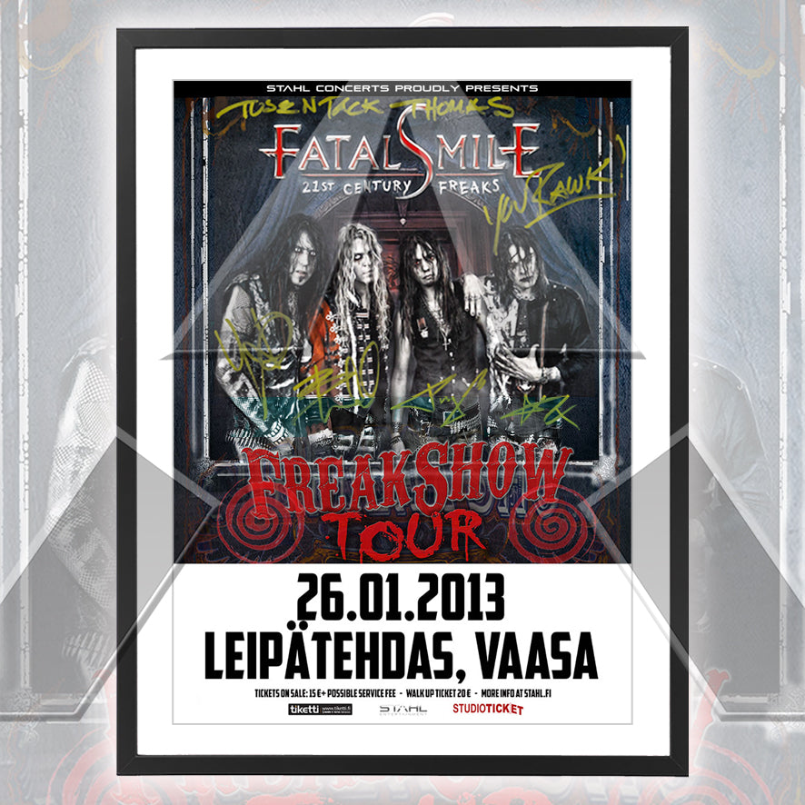 Fatal Smile ★ Vaasa Finland 2013 (tour poster - 3 variations)