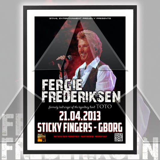 Fergie Fredriksen ★ Gothenburg Sweden 2013 (tour poster)